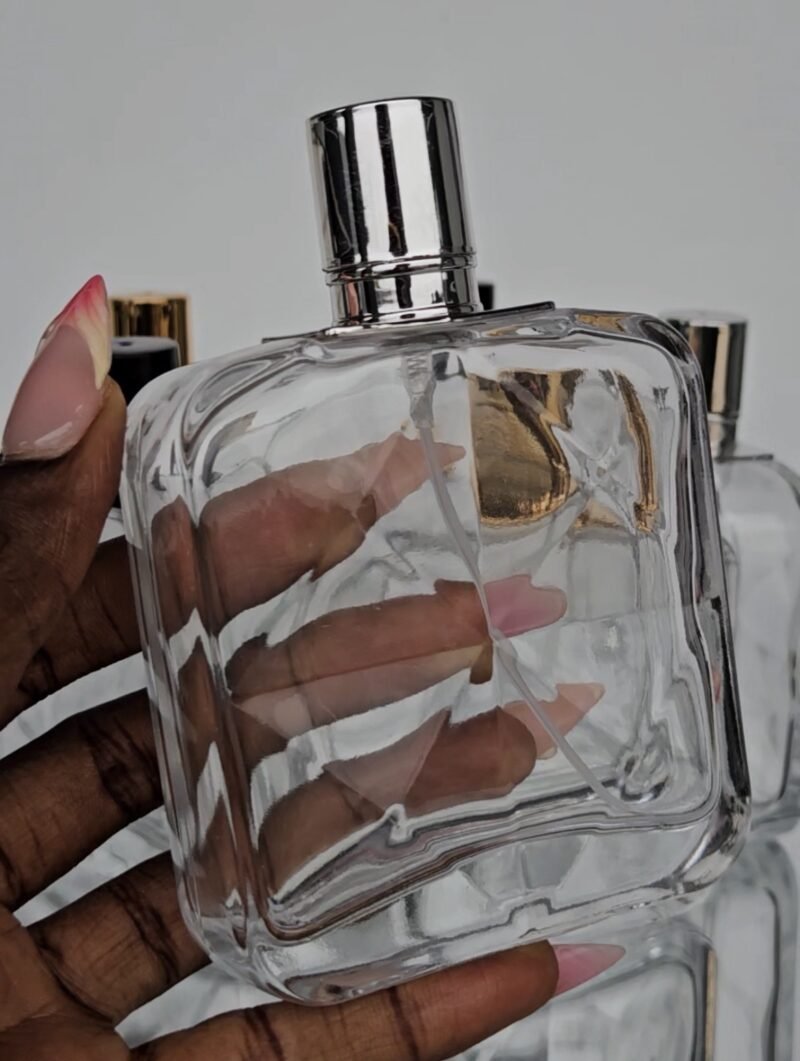 Flat square spray bottles