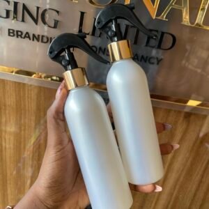 pearl white gold trigger spray bottle