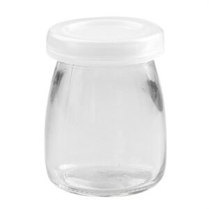 200ml pudding bottle glass jars with plastic lid