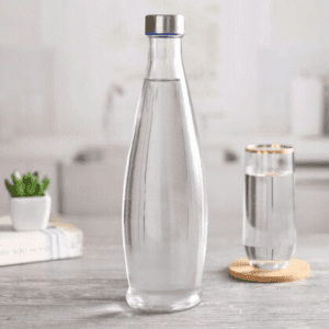 1 litre glass storage bottle with screw cap
