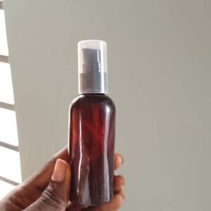 100ml amber pump bottles