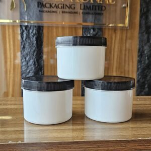 250ml white bowl jar