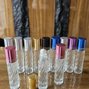 6ml ribbed roller bottles