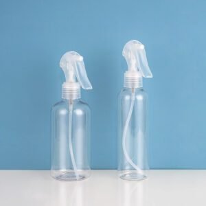250ml transparent plastic bottle with trigger bottle