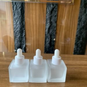 30ml frosted square dropper bottle