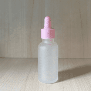 frosted dropper bottle